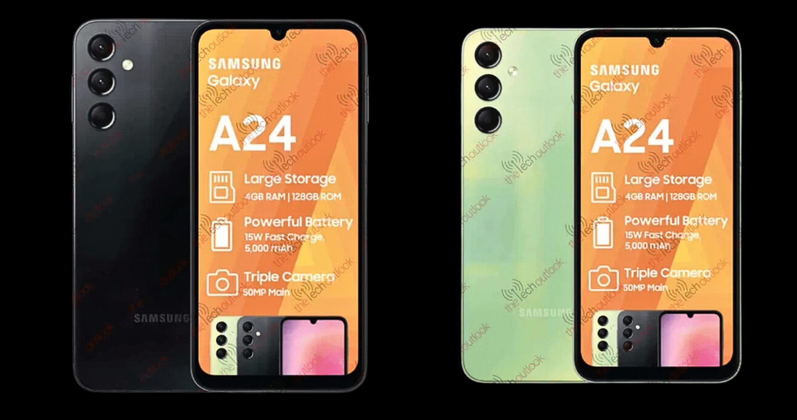 Samsung Galaxy A24 render are leaked