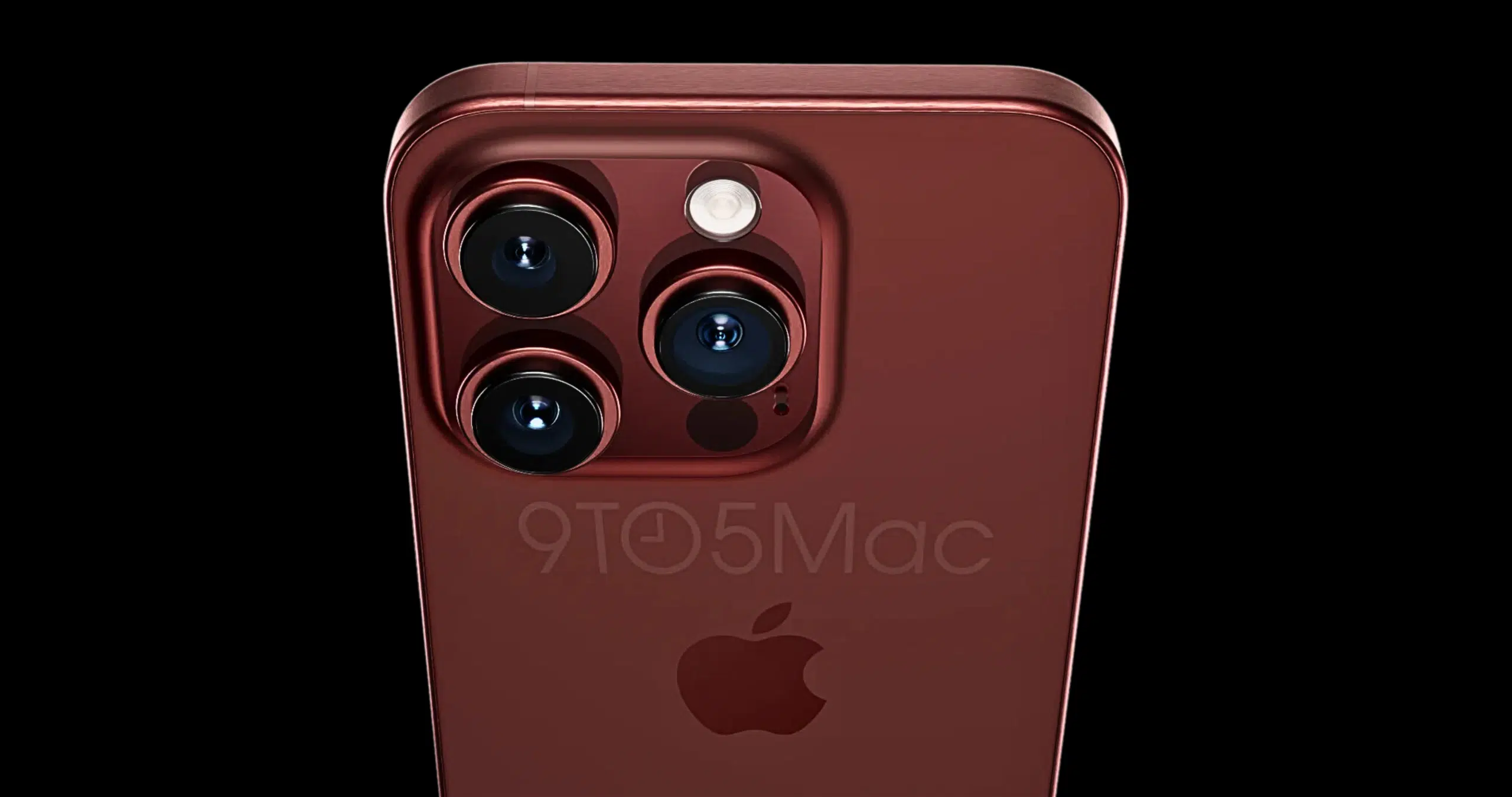 iPhone 15 Pro with metallic red color