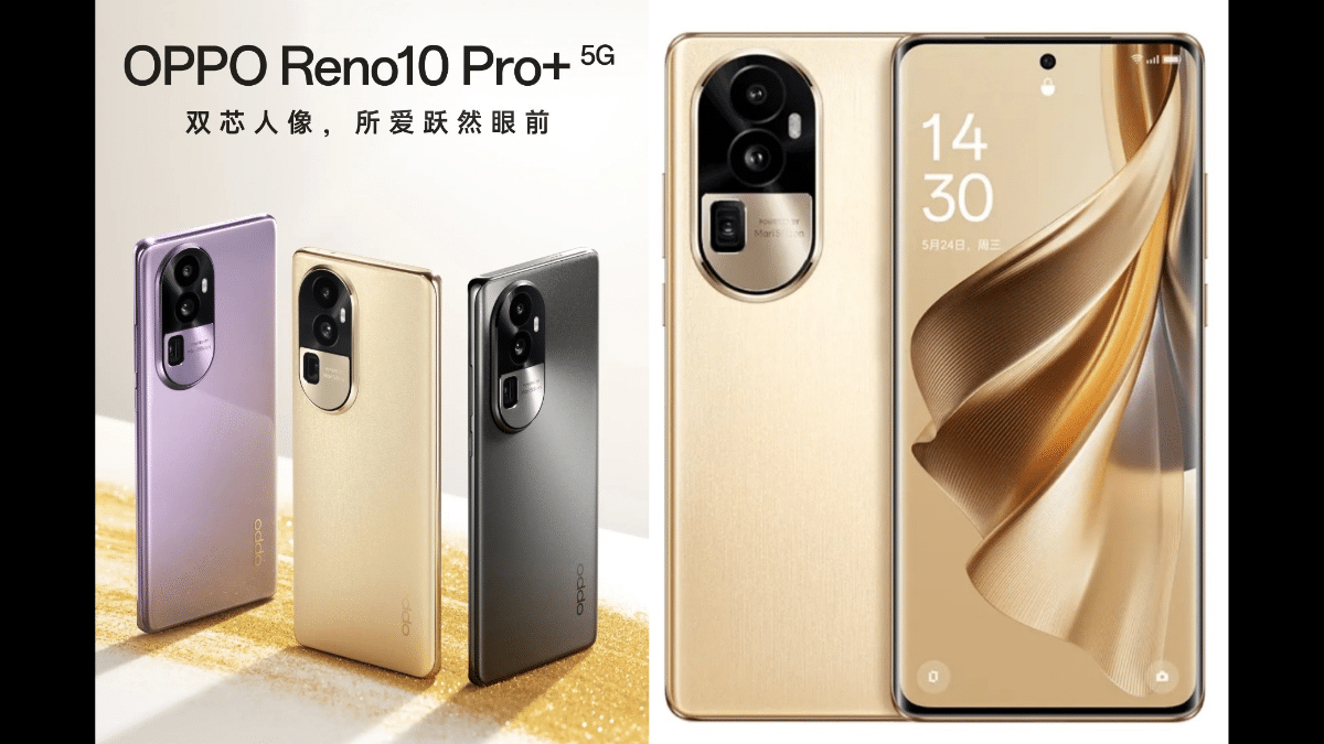 OPPO Reno 10 series with Pill shape camera module Official images are ...