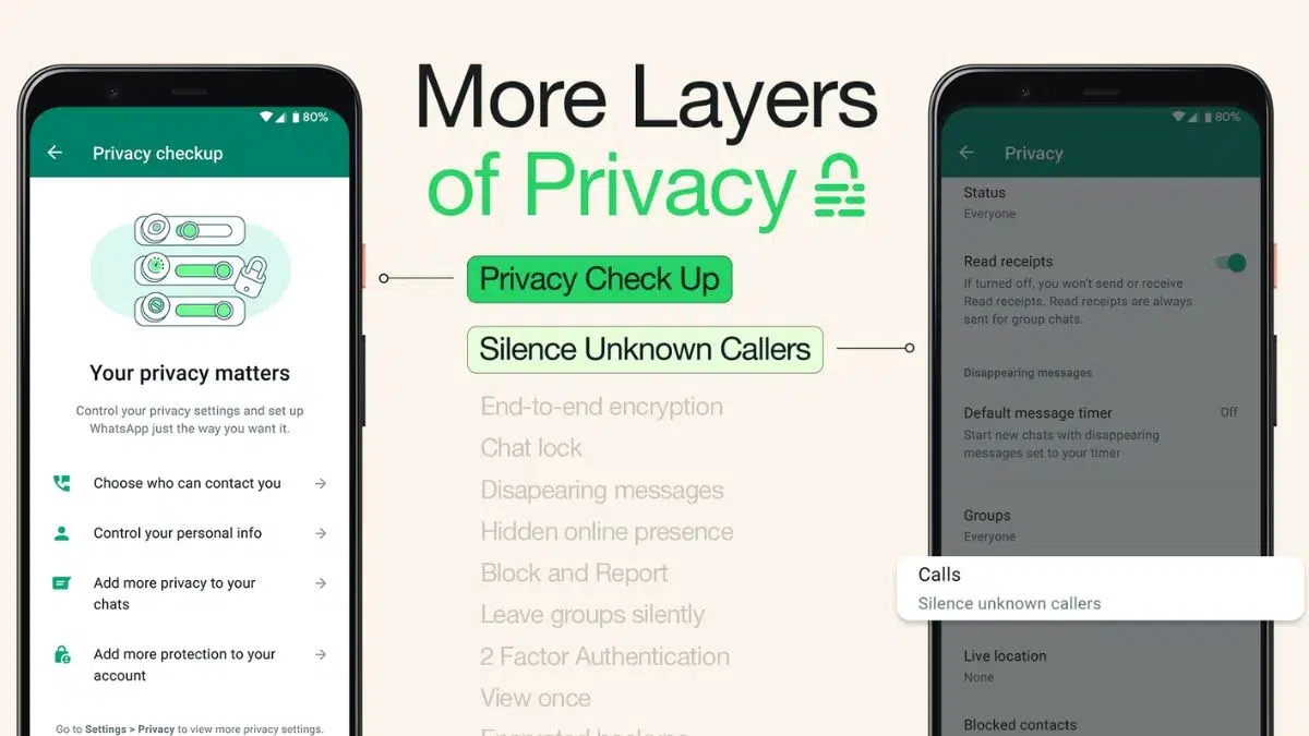 WhatsApp Silence unknown callers