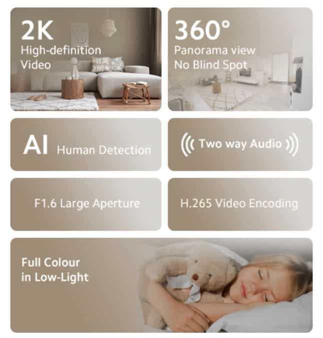 Xiaomi 360 Home Security Camera 2K