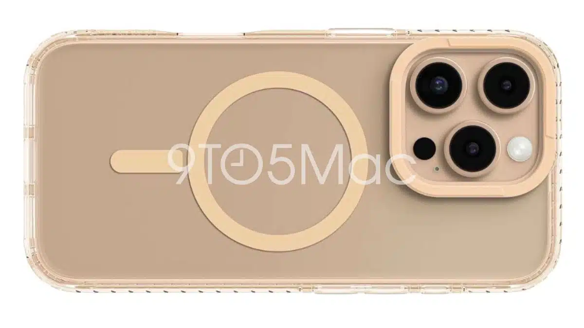 Leaked image of iPhone 16 Pro in new light golden color