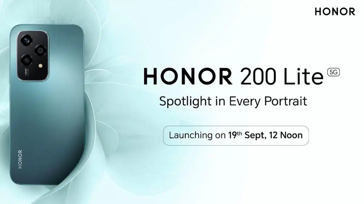 Honor 200 Lite Launching on September 19 in India