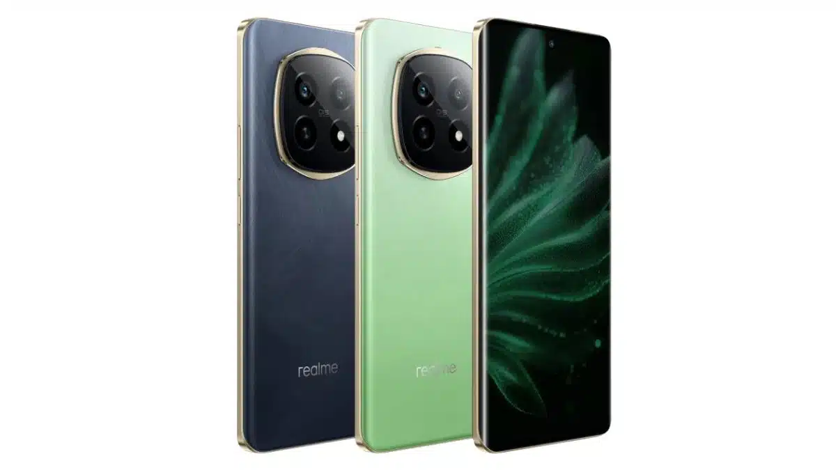 Realme P2 Pro Color Variants Eagle Gray, Parrot Green color options.