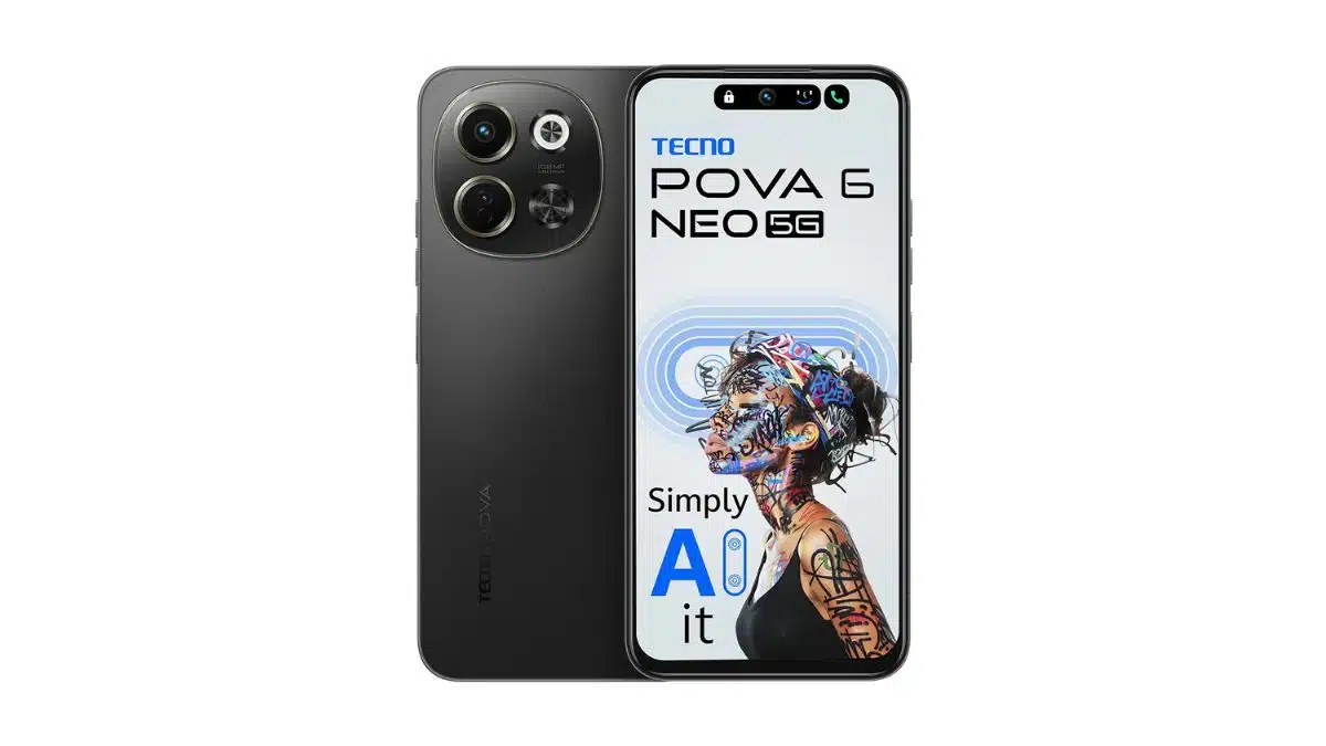 Tecno POVA 6 Neo Black Variant Image